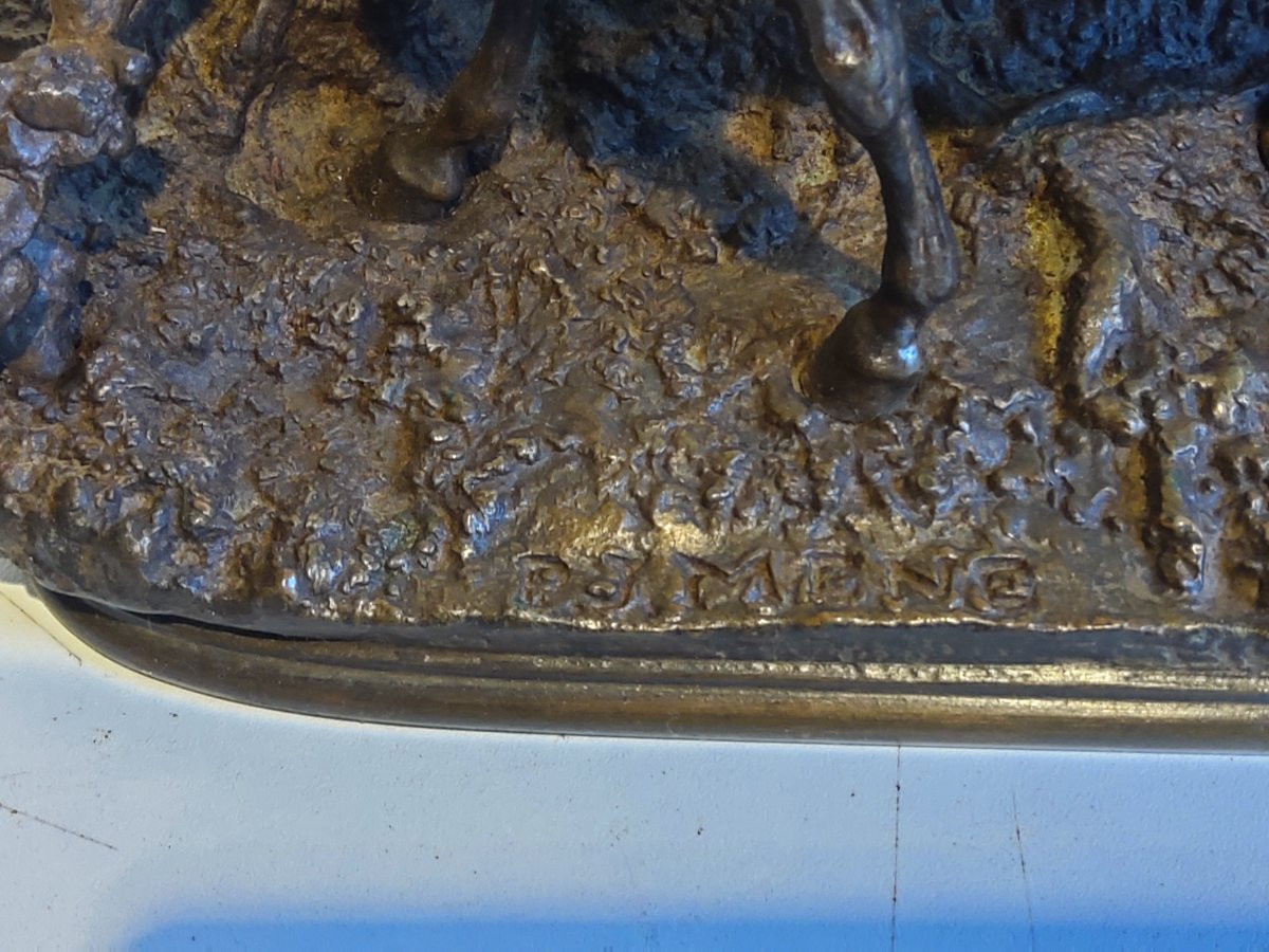 Bronze Horse At The Barrier By Pj Mene-photo-4